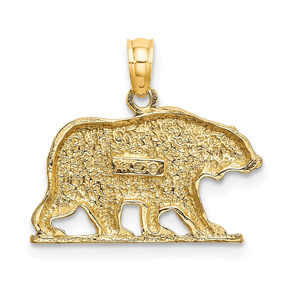 Textured Bear Charm - WBC