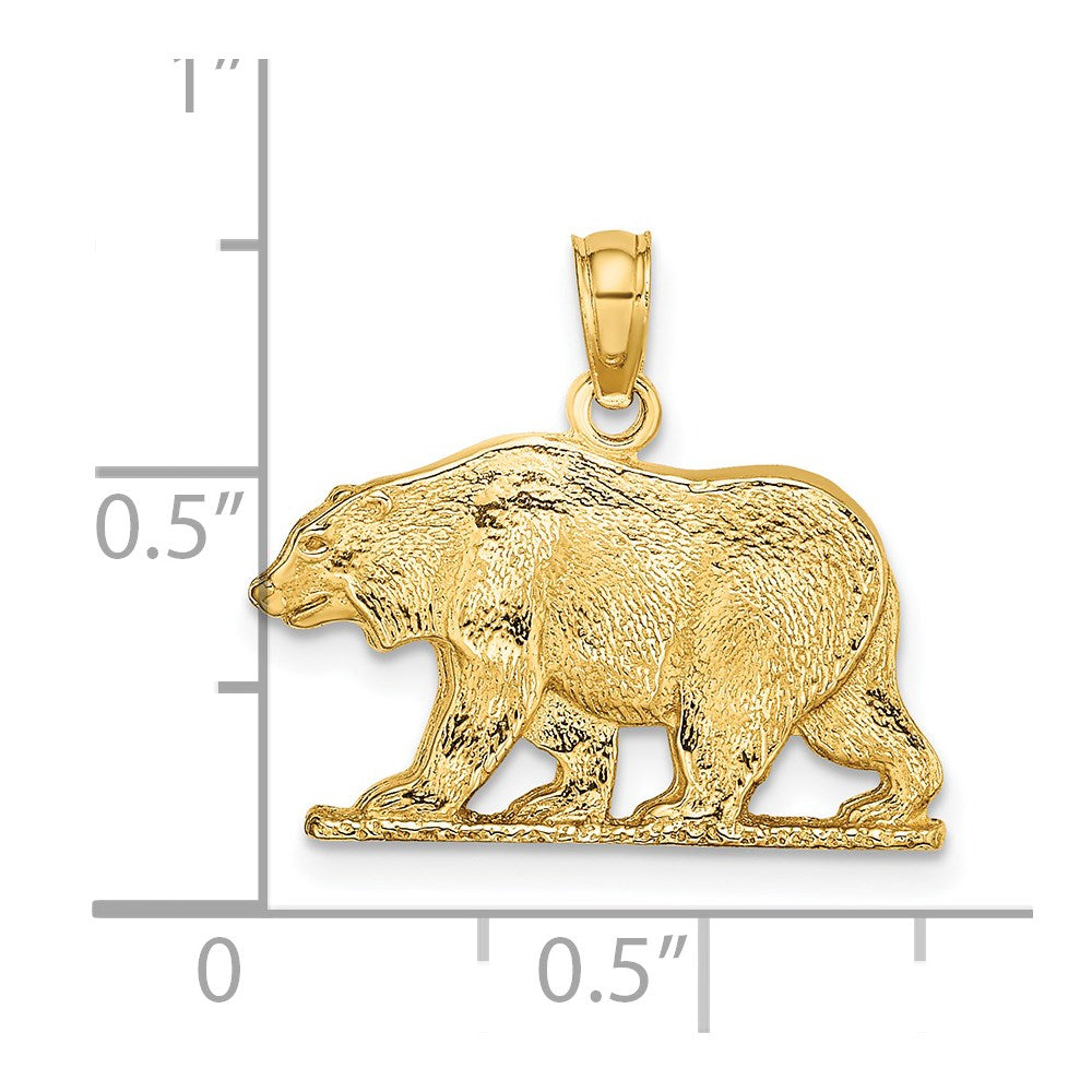 Textured Bear Charm - WBC