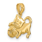 3-D Polished Kitten with Ball Charm - WBC
