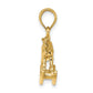 Polished 3-D Rocking Horse Charm - WBC