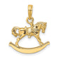 Polished 3-D Rocking Horse Charm - WBC
