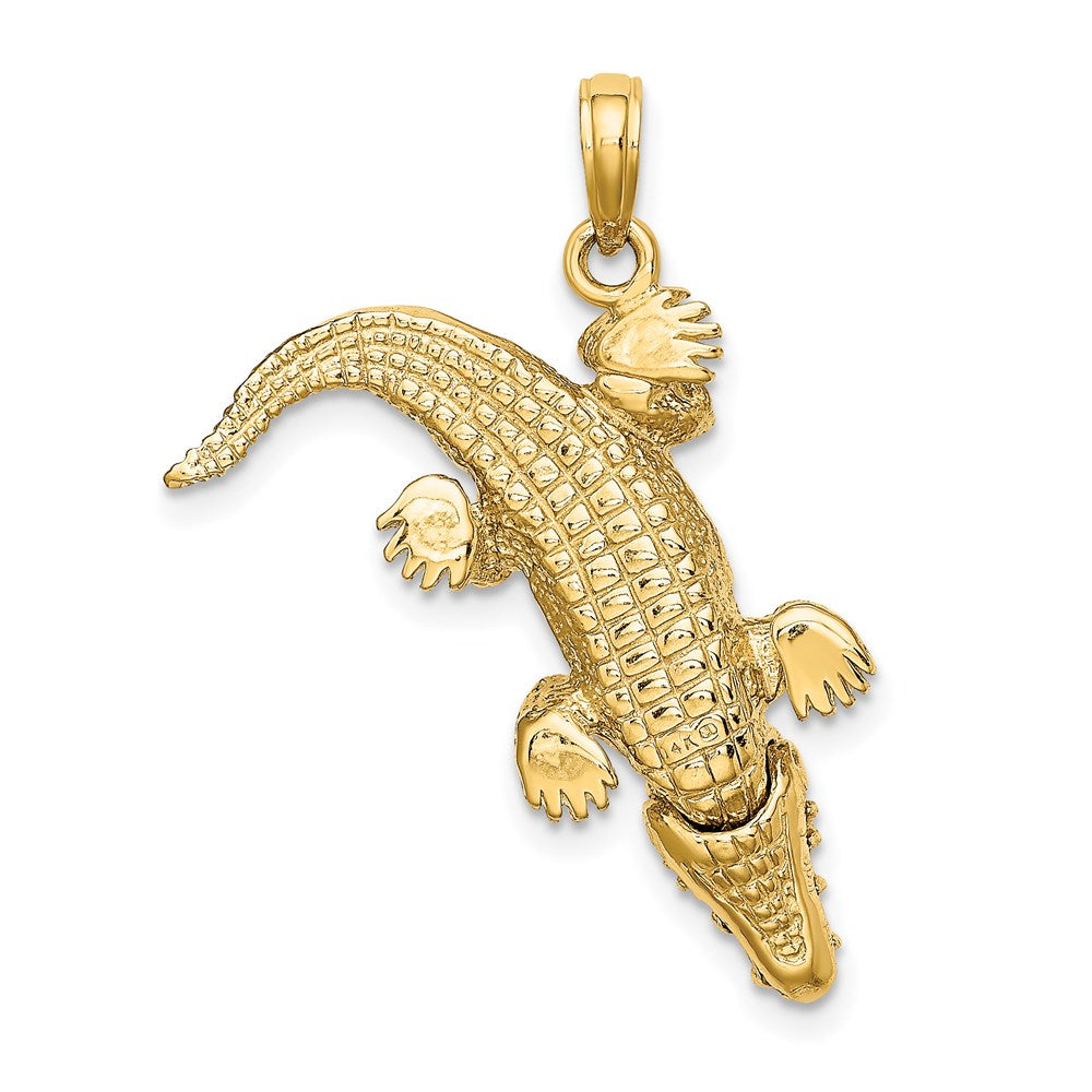3-D Alligator with Moveable Mouth Charm - WBC