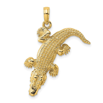 3-D Alligator with Moveable Mouth Charm - WBC