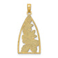 Enameled Bumblebee and Flowers Triangle Charm - WBC