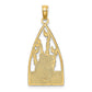 Multi-color Enamel Panda Bear and Bamboo Charm - WBC