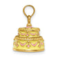 3-D HAPPY ANNIVERSARY Cake with Enameled Frosting Charm - WBC