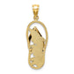 Blue Enameled Dolphin Flip-Flop Charm - WBC