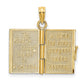 3-D Multi-color Enamel Butterfly Ecclesiastes 3:1 Book with Moveable Pages Pendant - WBC