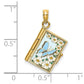 3-D Multi-color Enamel Butterfly Ecclesiastes 3:1 Book with Moveable Pages Pendant - WBC