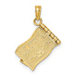 3-D Enameled John 3:16 Book W/Moveable Pages Charm - WBC