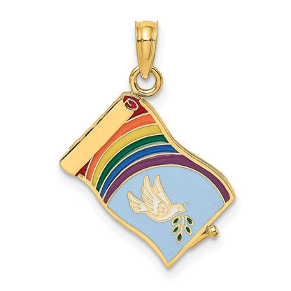 3-D Enameled John 3:16 Book W/Moveable Pages Charm - WBC
