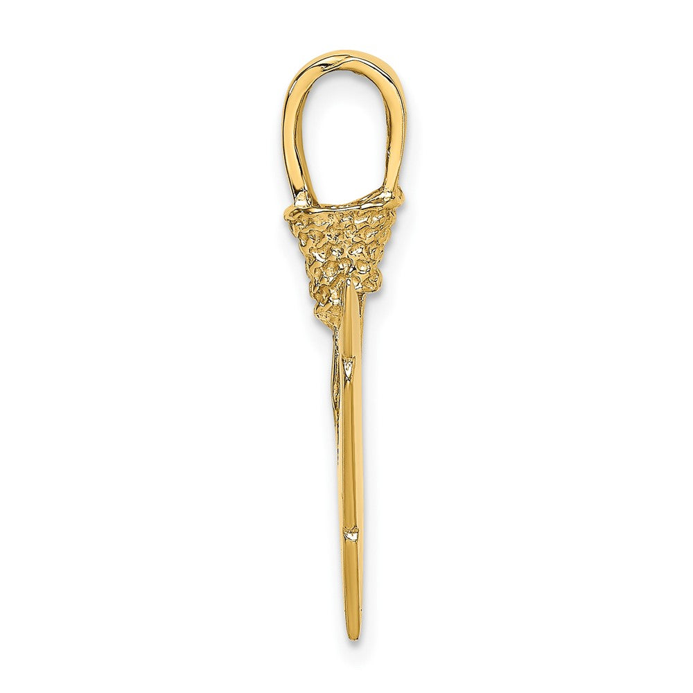 3-D Arrowhead Charm - WBC