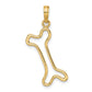 Cut-Out Polished Dog Bone Charm - WBC