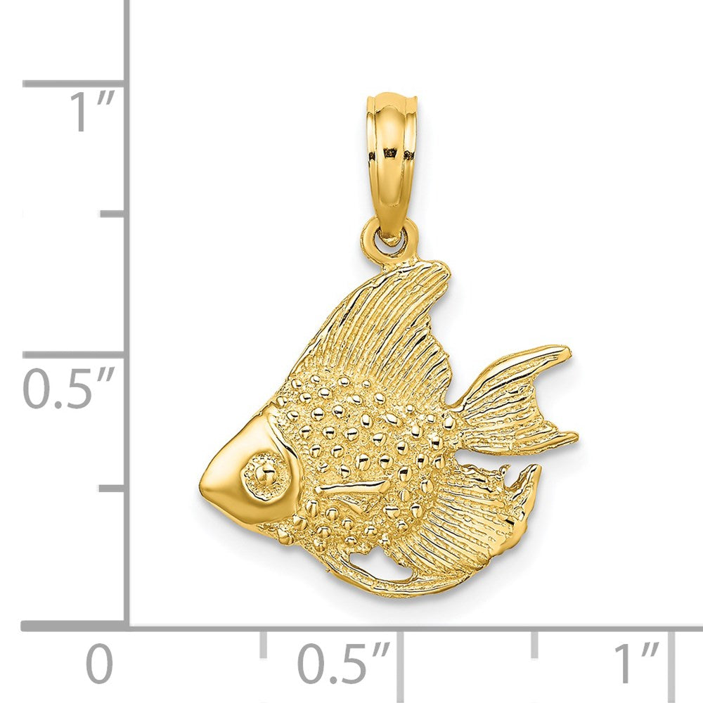 Textured Angelfish Charm - WBC