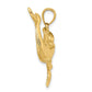 Polished Two Dolphins Together Charm - WBC