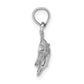 Polished Double Dolphins Jumping Left Charm - WBC