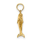 3-D Polished Mini Dolphin Jumping Charm - WBC