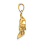 2-D Two Swimming Dolphins Charm - WBC