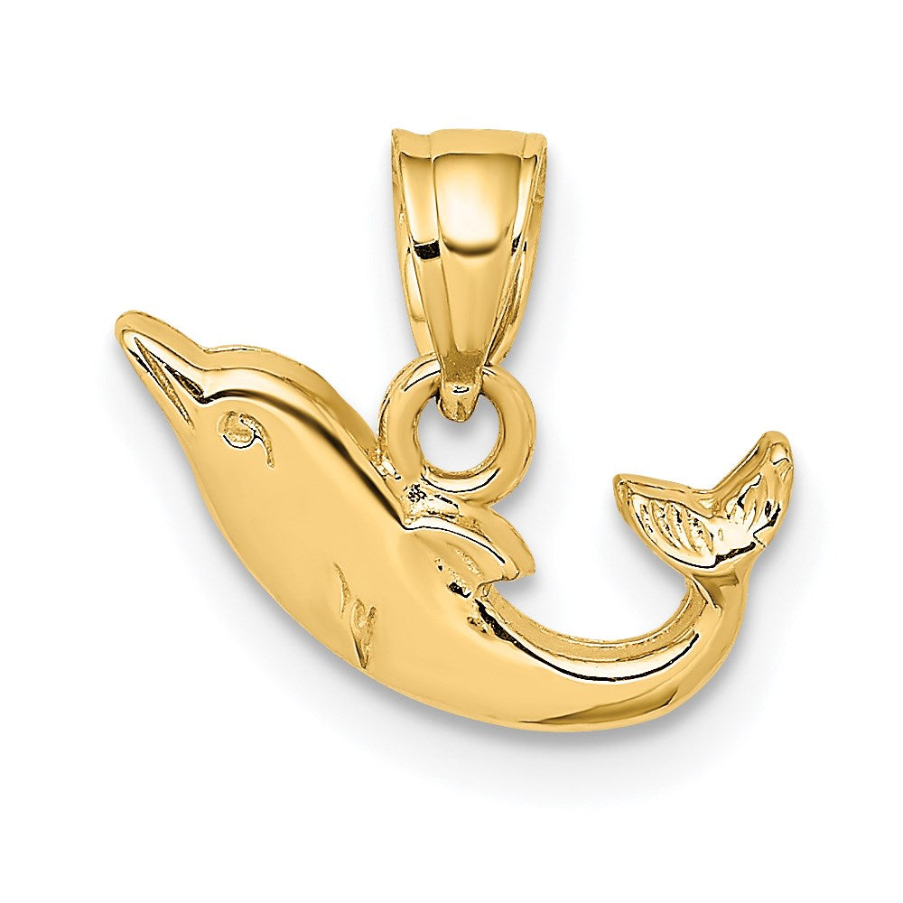 Polished Mini Dolphin Charm - WBC
