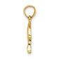 Textured Mini Dolphin Jumping Charm - WBC