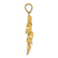 Large 2-D Three Dolphins Charm - WBC