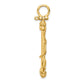 3-D Large Anchor with Rope Charm - WBC