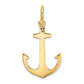 3-D Polished Anchor with Shackle Bail Charm - WBC