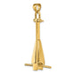 Large 3-D Fluke-Style Anchor with Moveable Fins Pendant - WBC