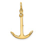 3-D Polished Anchor 2-Piece and Moveable Charm - WBC