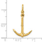 3-D Polished Anchor 2-Piece and Moveable Charm - WBC