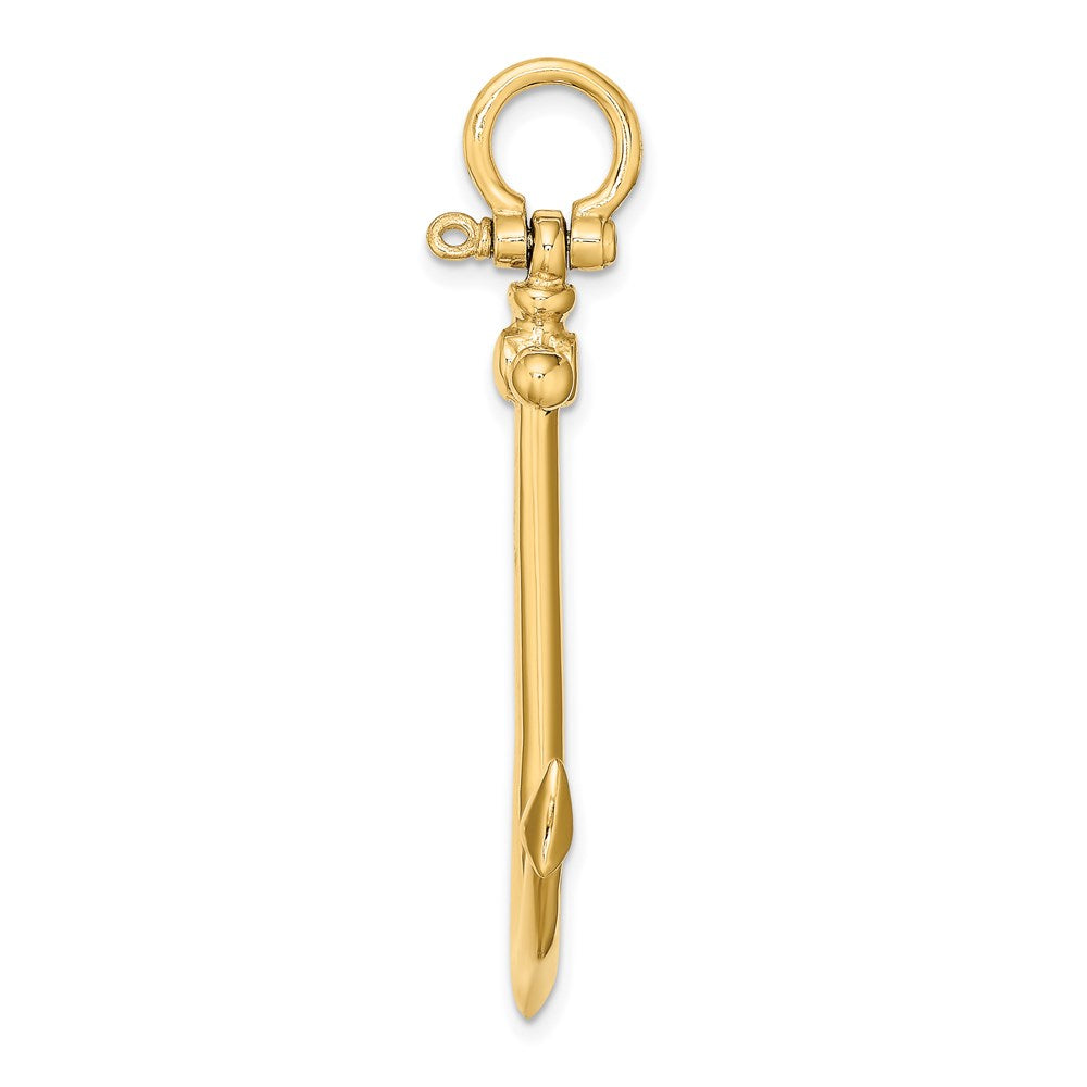 3-D Large Anchor Charm - WBC
