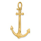 3-D Large Anchor Charm - WBC