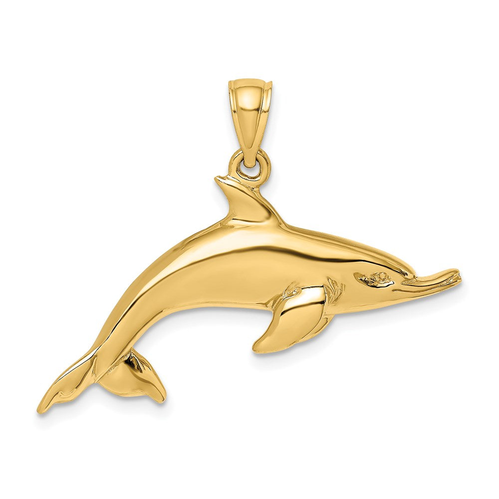 Polished Swimming Dolphin Charm - WBC