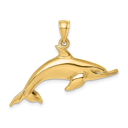 Polished Swimming Dolphin Charm - WBC