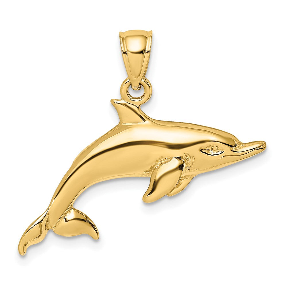 Polished Swimming Dolphin Charm - WBC