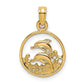 Two Dolphins in Circle Charm - WBC
