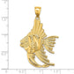 Textured Large Angelfish Charm - WBC