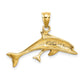 Polished Dolphin and Baby Charm - WBC