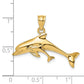 Polished Dolphin and Baby Charm - WBC
