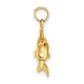 3-D Dolphin Jumping Charm - WBC