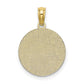 Textured COMMUNION Cup on Round Disc Charm - WBC
