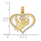 Polished Angel In Heart Charm - WBC