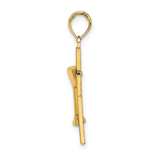 Polished Cross with Communion Cup Charm - WBC
