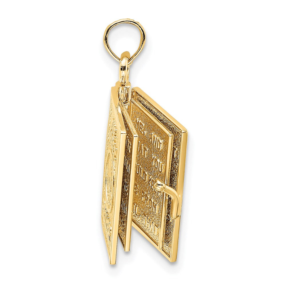 3-D THE JABEZ PRAYER Book 1st Chronicles 4:10 Moveable Pages Pendant - WBC