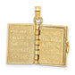 3-D THE JABEZ PRAYER Book 1st Chronicles 4:10 Moveable Pages Pendant - WBC