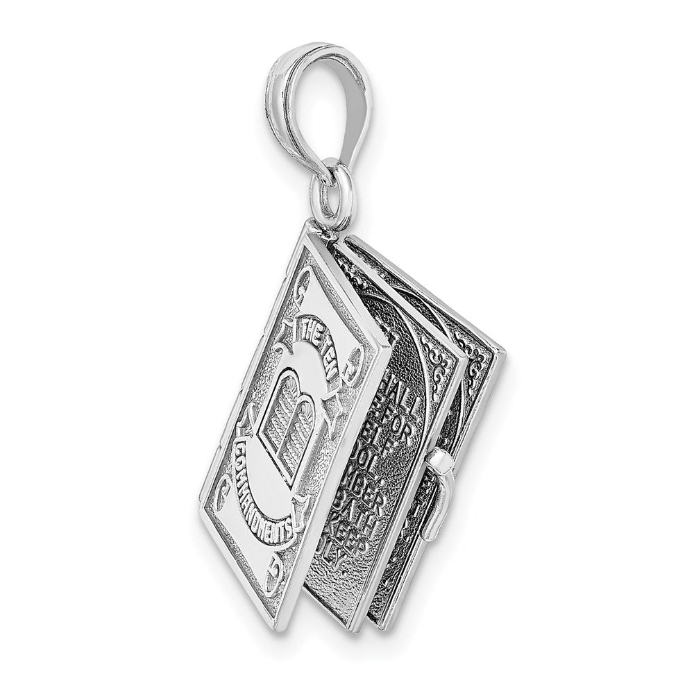 3-D THE TEN COMMANDMENTS Book with Moveable Pages Pendant - WBC