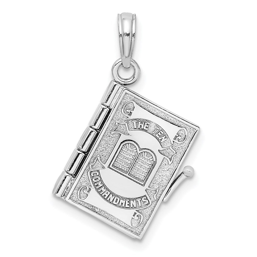 3-D THE TEN COMMANDMENTS Book with Moveable Pages Pendant - WBC