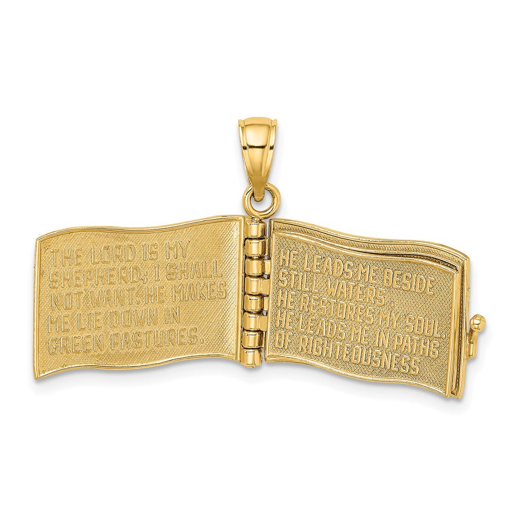 3-D THE LORD IS MY SHEPHERD Book Psalm 23 with Moveable Pages Pendant - WBC
