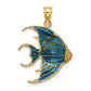 Blue Enameled Angelfish Charm - WBC