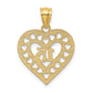 15 in Cut-out Heart Charm - WBC